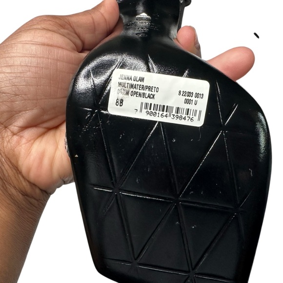 SCHUTZ Black Jenna Glam Rhinestone Heels Size 8 NWT - Picture 10 of 11